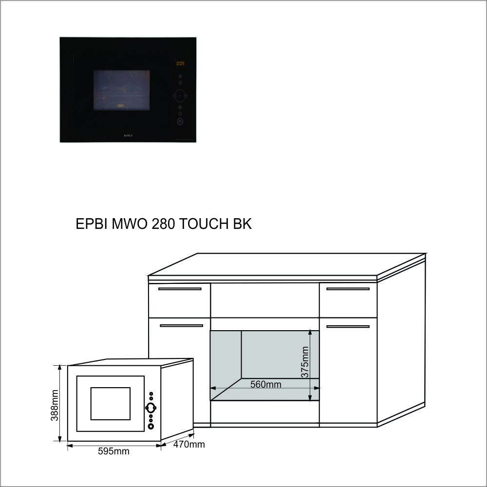 EPBI MWO 280 TOUCH BK